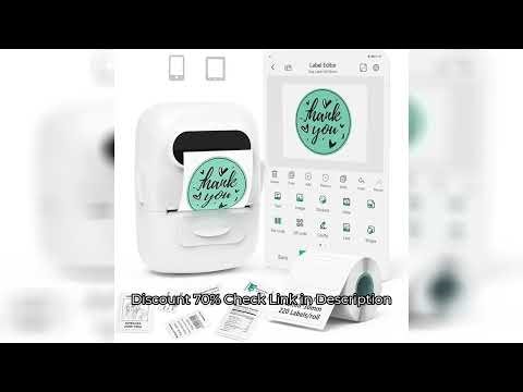 Wireless Label Printer P50 Inkless Bluetooth Thermal Label Maker Adhesive Label Sticker Machine DIY