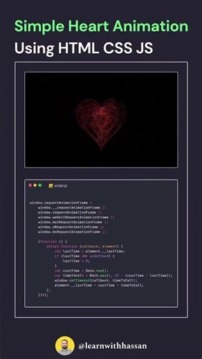 Heart Animation using HTML CSS JS | Next level Animation of heart particles | CodeMinds