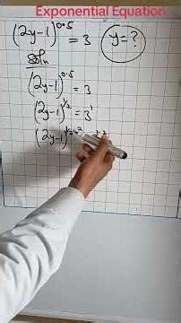problem Solving on Exponential Equation #exponentialequation