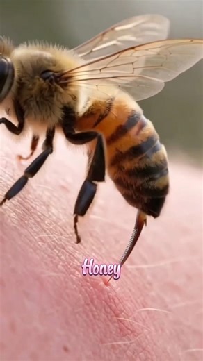 "Why Bees Die After Stinging You 🐝 Mind-Blowing Close-Up" #bee