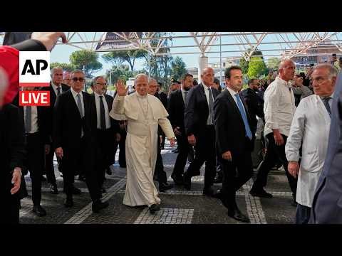LIVE: Pope Leo XIV arrives at a hospital in Rome for surgery