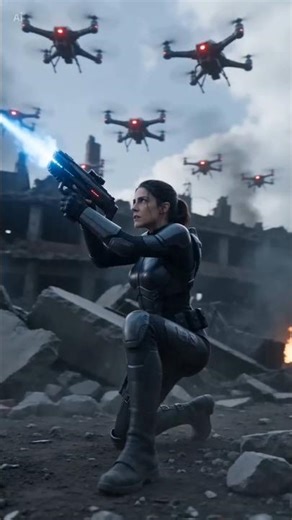 Female Hero vs Aliens" 🎬🔥#superhero #4k #short