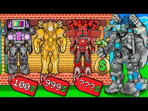 CHOOSE which TITAN BOSS to SAVE vs CAMERA MAN & SPEAKER MAN vs SKIBIDI TOILET in MINECRAFT animation