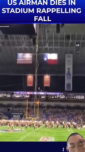 TRAGIC ACCIDENT: U.S. Air Force Rappeller Falls at Alamodome (UTSA vs Navy) #USAirForce #CFB #USA