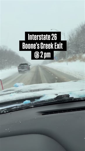Interstate 26 ❄️ Currently the best conditions we’ve seen so far, but still winter driving. Use caution, slow speeds, and if you can stay home, that’s still the safest choice today. #treadwaypropertyservices #roadconditions #tricitiestn #johnsoncitytn | Treadway Property Services