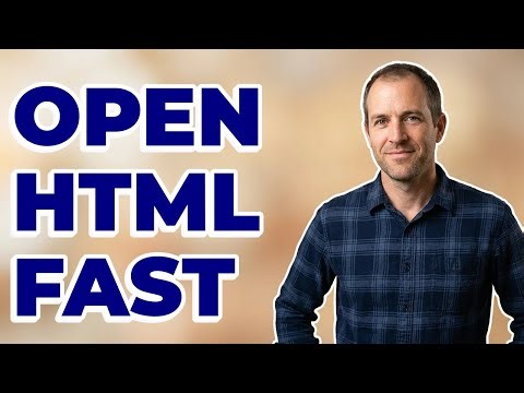 How Do I Get HTML Files To Open In Browser?