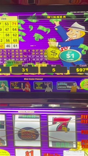 $366 Triple Red spin on Mr Money Bags 2. $1 Denom Bet 5#slot #Mr money bags2#redscreen