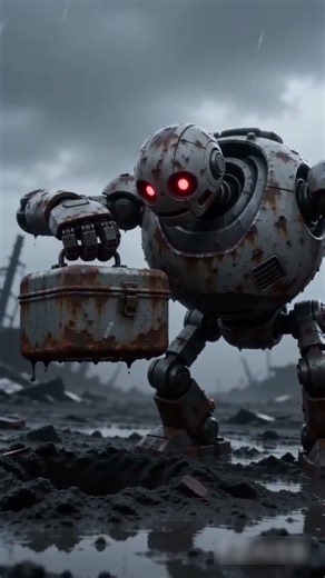 Found a treasure in the apocalypse! 🤖⏳ #future #robot