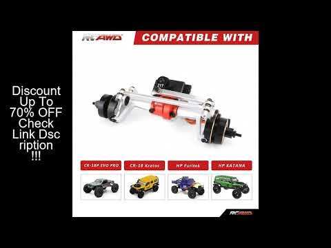 RCAWD Front Axle Extended 10MM CR-18P Portal Axles with 9g Metal Servo for HobbyPlus 1/18 CR18P Furi