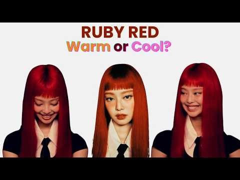 JENNIE Personal Color Analysis: Why Ruby Red is HER Color!