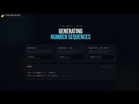 Python Masterclass #6: Automation with Loops – For, While, Range & Control
