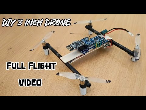DIY 3 Inch Arduino Drone Full Flight And Hover Test Video | Arduino Drone