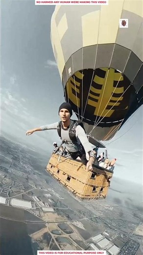 Never Climb on a Hot Air Balloon While It's Inflating! 😱