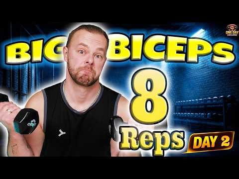 8 Biceps Curls For Bigger Biceps – Arms Are Waking Up 😂🔥 | Day 2 | One Day Challenge