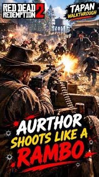 Arthur Morgan Turns the Tables on Milton! 🔥 Machine Gun Rampage | RDR2 #Shorts