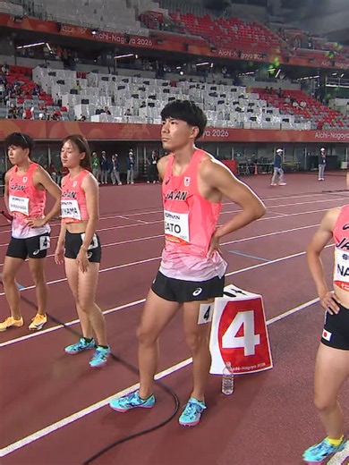 ／ #アジア大会愛知名古屋 📺#TBS 系列独占生放送中✨🎌 ＼ ✅🏃🏃‍♀️陸上 混合4×400mリレー🏃🏃‍♀️ 🔥決勝🔥 🥇🇧🇭 3:12.87 🥈🇮🇳 3:14.46 🥉🇻🇳 3:14.54 🇯🇵は4位 3:15.52 🏃‍♂️#白畑健太郎 🏃‍♀️#森山静穂 🏃‍♂️#佐藤風雅 🏃‍♀️#中尾柚希 💻U-NEXTで複数チャンネル同時生配信▷ 📲TVerでもLIVE配信▷ © Olympic Council of Asia 2026 #陸上