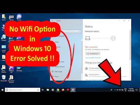 Wifi not working in Windows PC - Fixed ||