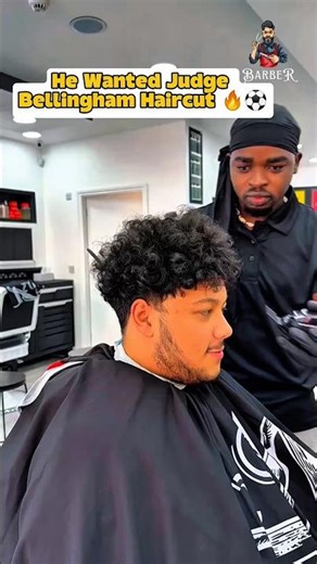 Jude Bellingham Haircut Tutorial 2026 | Clean Taper Fade Transformation⚽️🔥 #shorts #transformation