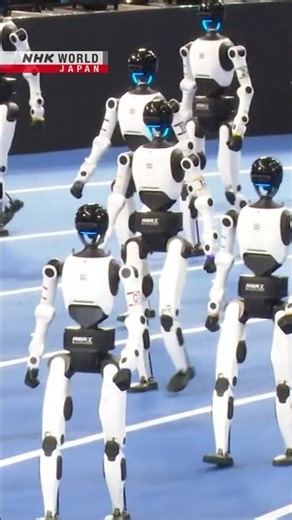 Humanoid robots fight for sports gloryーNHK WORLD-JAPAN NEWS #shorts