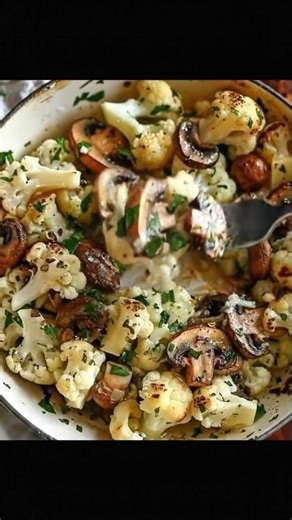 Garlic Mushrooms Cauliflower Skillet This is absolutely delicious. Don't change a thing! I took this to a house party and everyone loved it but I've been making it at home just for us too. Must express something to keep getting my recipes.... Thank you Recipe On Comment. | Weight Watchers Recipes
