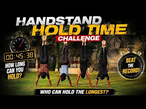 Handstand Hold Time Challenge: Who Can Hold the Longest? 🔥⏱️