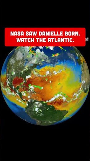Watch Hurricane Danielle Form in Real Time — Atlantic Satellite Timelapse (2022)
