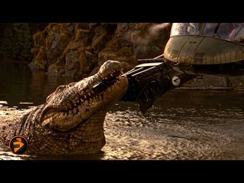They Think The Air Is Safe… Until The Croc Hits The Helicopter | Lake Placid