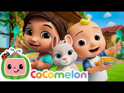 Yes Yes Vegetables | 🥕 The Hungry Easter Bunny! 🐰 | CoComelon Nursery Rhymes & Kids Songs