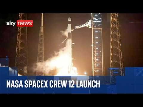 NASA SpaceX Crew-12 mission space launch | Live coverage