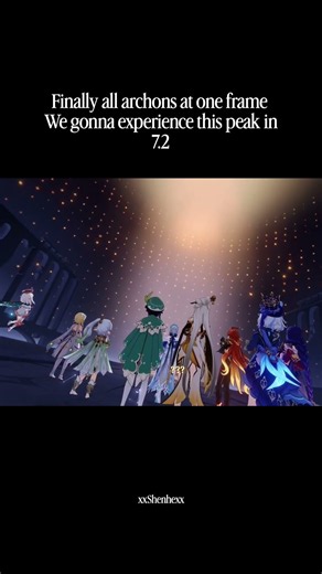 Finally… ALL THE ARCHONS IN ONE FRAME. 😭🔥 #genshinimpact #leak
