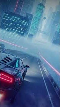 Melancholia Skyline 🌃 Cyberpunk Ambient #Shorts #Synthwave #BladeRunner