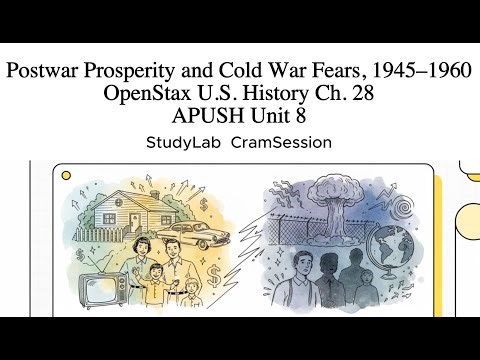 Postwar Prosperity and Cold War Fears, 1945–1960 (OpenStax U.S. History Ch. 28) | APUSH Unit 8