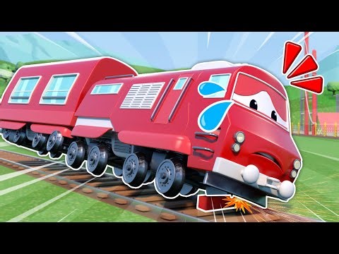 Help! TRAIN needs a new wagon | Emergency Vehicles for kids | Car Repair
