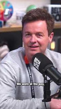 Note to self: Before replying to “Hello boys,” check your surroundings. #antanddec #podcast