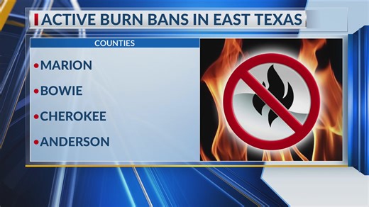 Officials are warning the fire danger is rising across East Texas due to dry vegetation, low humidity and dusty winds. | KETK NBC