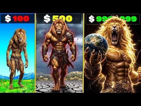 $1 to $1,00,000,000 LION in GTA 5 (lion x tiger) part-1