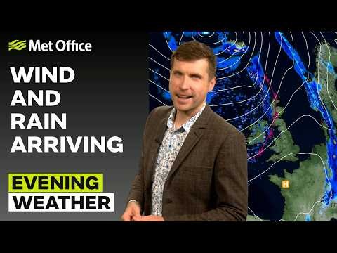 01/10/2026 – Wind and Rain Arriving – Evening Weather Forecast UK – Met Office Weather