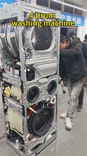 Washing Machine Production: 4 Drums Factory Process