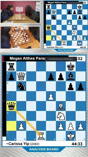 Geometry of Qa4 | #chess #chesstactics #USChessChamps
