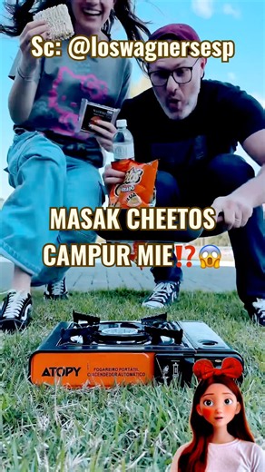 MASAK CHEETOS CAMPUR MIE⁉️😱 Source: @loswagnersesp #remix #dubbing #shorts #trending