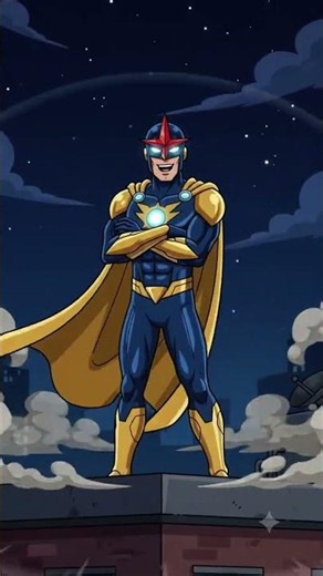 Earth's Last Hope: Nova Power Strike! ⚡🌍 #ComicBook #SuperheroAnimation #CartoonNetworkStyle