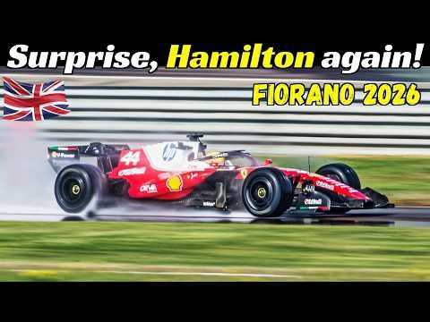 Surprise, Lewis Hamilton & Ferrari SF-26 again at Fiorano! 2nd Pirelli Wet Tyres Test Day 2026