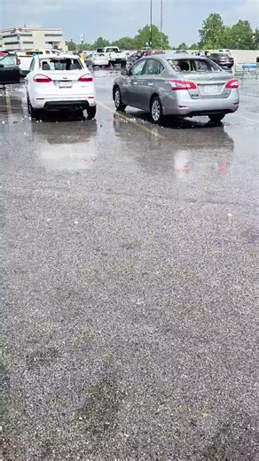 Serious "Sky Artillery" in and around Springfield, MO today. Supercells dropped giant hail, (baseball-sized or bigger).