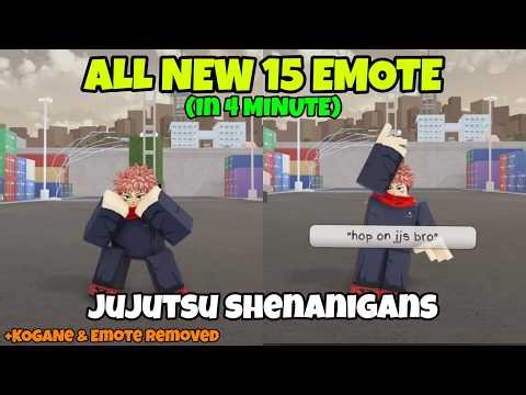 All New 15 EMOTE In Jujutsu Shenanigans [V1.83]