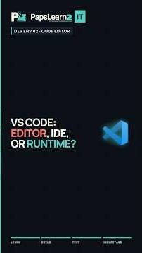VS Code: Editor, IDE, or JavaScript Runtime? | DEV ENV 02