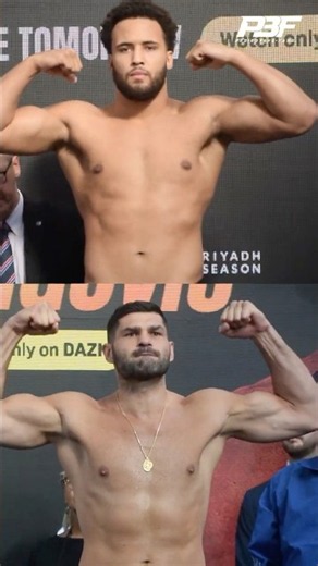 MOSES ITAUMA VS FILIP HRGOVIC SIDE-BY-SIDE WEIGH IN COMPARISON #Shorts