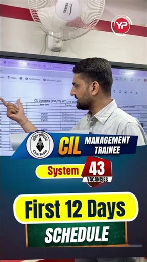 First 12 Days Schedule of CIL MT System (CSE/IT) 2026 | Batch start 13th May