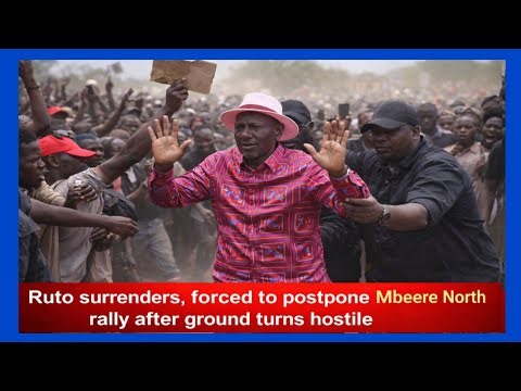 Ruto Forced to postpone Embu Rally after Locals turned hostile in Mbeere North over 2 killings there
