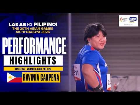 Ma. Ravina Carpena SCORES BRONZE MEDAL WITH 11.39 METER THROW | 2026 Asian Para Games