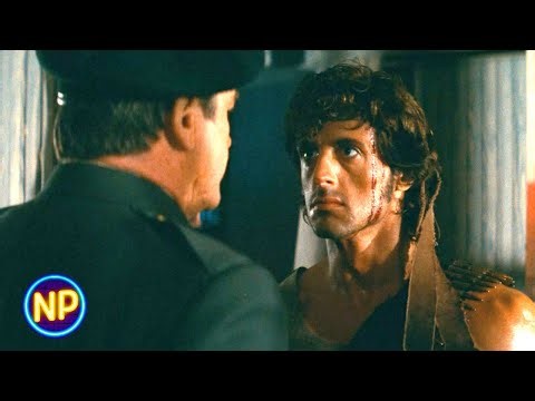 Rambo Shoots the Dirty Police Chief | Rambo: First Blood